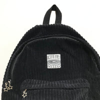 Corduroy Backpack [Black]