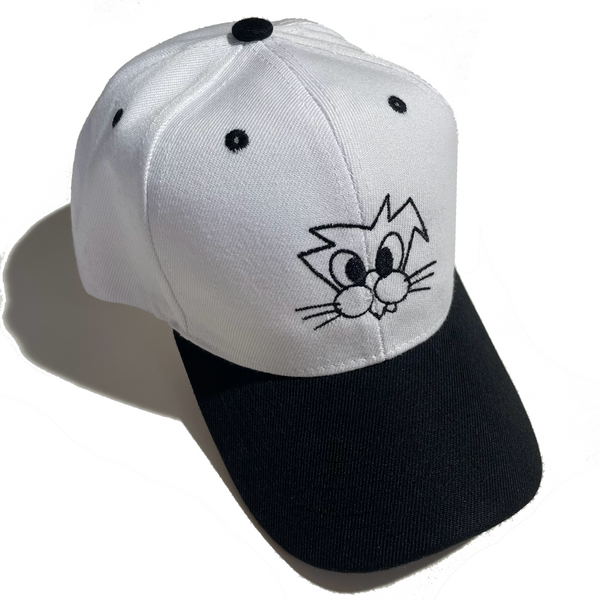 Cat Two Tone Hat [Black/White]