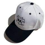 Cat Two Tone Hat [Black/White]