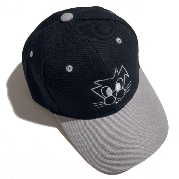 Cat Two Tone Hat [Silver/Black]