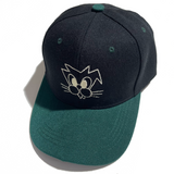 Cat Two Tone Hat [Green/Black]