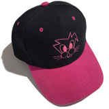 Cat Two Tone Hat [Pink/Black]