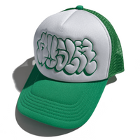 Hollow Trucker Hat [White/Green]