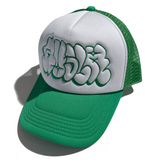 Hollow Trucker Hat [White/Green]