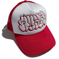 Hollow Trucker Hat [White/Red]