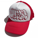 Hollow Trucker Hat [White/Red]