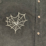Corduroy Web Button Up [Black]