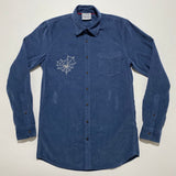 Corduroy Web Button Up [Blue]