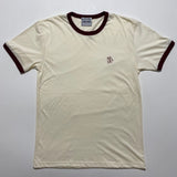 Ringer Tee [Cream/Maroon]