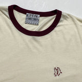 Ringer Tee [Cream/Maroon]