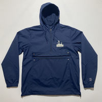 Grave Logo Quarter-Zip Jacket [Navy Blue]