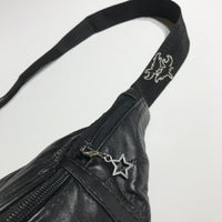 Leather Crossbody Bag [Black]