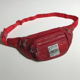 Leather Crossbody Bag [Red]