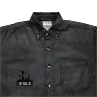Denim Button Up [Black]