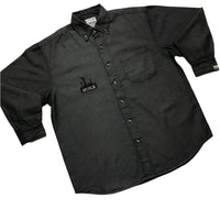 Denim Button Up [Black]