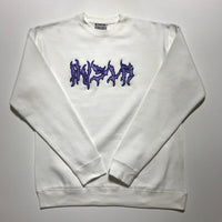 3D Crewneck [White/Purple]