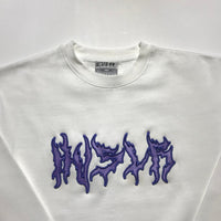 3D Crewneck [White/Purple]