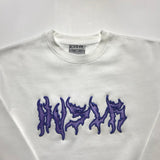 3D Crewneck [White/Purple]