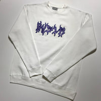 3D Crewneck [White/Purple]