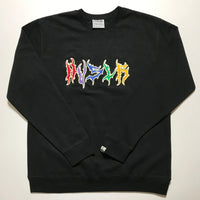 3D Crewneck [Black/Rainbow]