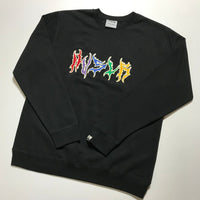 3D Crewneck [Black/Rainbow]