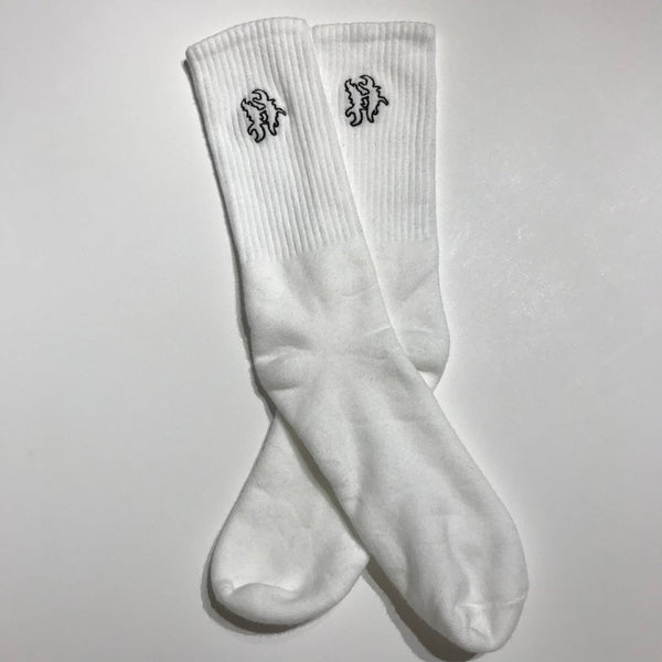 H Logo Socks [White]