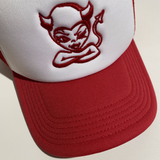 Devil Trucker Hat [Red/White]