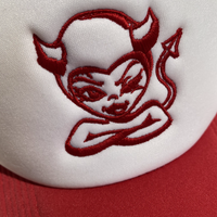 Devil Trucker Hat [Red/White]