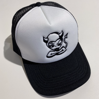 Devil Trucker Hat [Black/White]