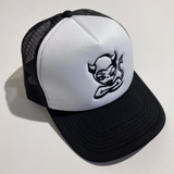 Devil Trucker Hat [Black/White]