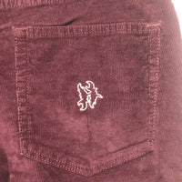 Corduroy Heart Web Pants [Maroon]