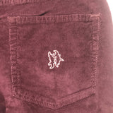Corduroy Heart Web Pants [Maroon]